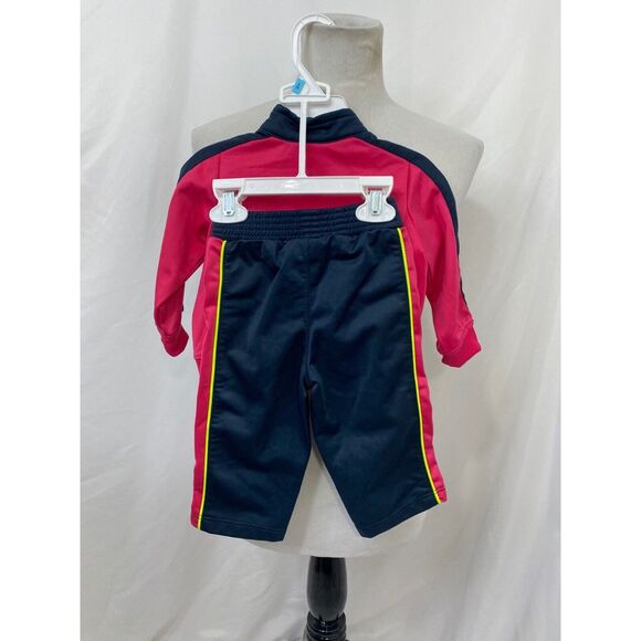 Nike Girl’s Track Suit Pink and Blue 2-Piece Full Zip Athletic Size 12 Month's - Picture 5 of 6